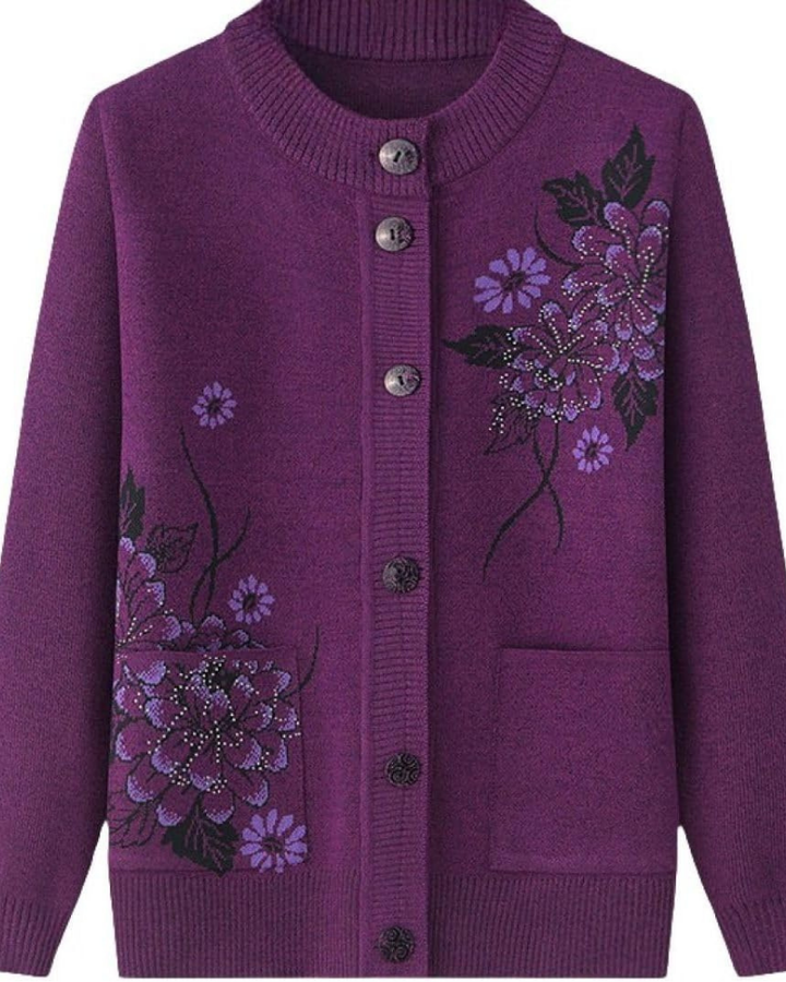 Drune | Floral Charm Strickjacke