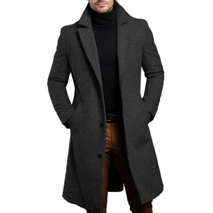 Drune | Herren Winter Trenchcoat - Taillierter Schnitt