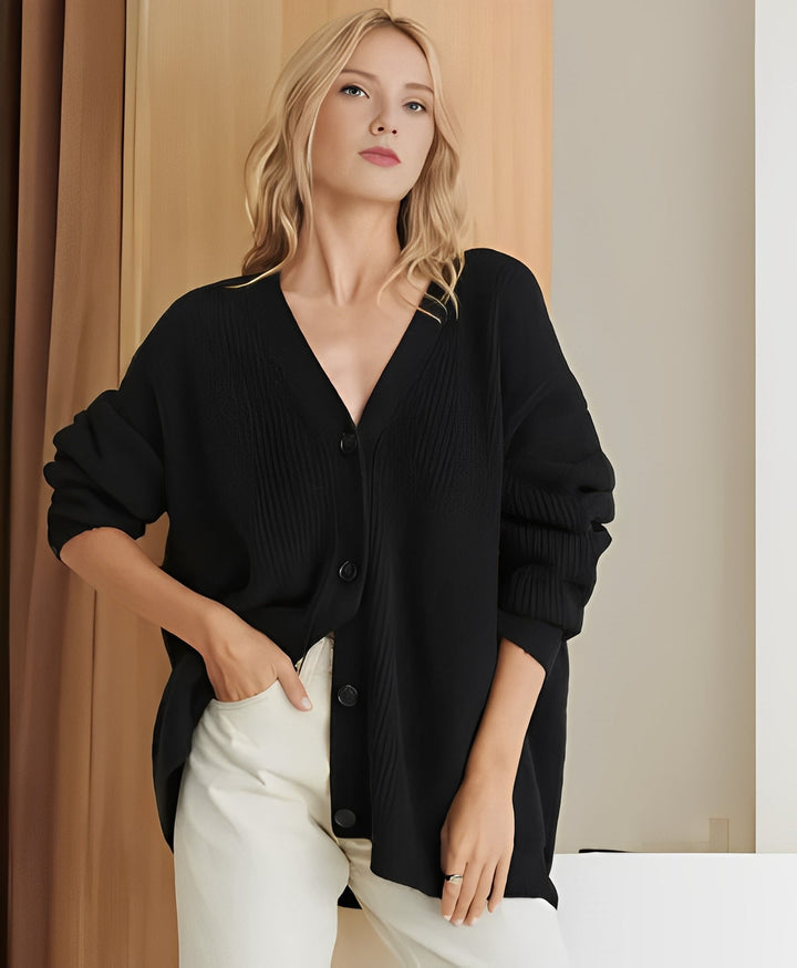 Drune | Lässiger Oversize Strickcardigan aus Kaschmir für Damen