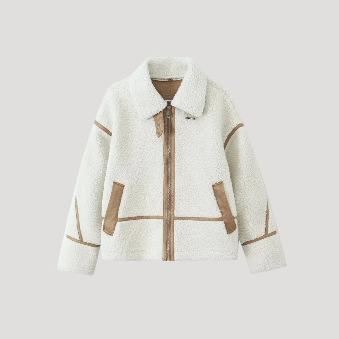 Drune | Damen Fleece Jacke Cozy Teddy Borg Stil