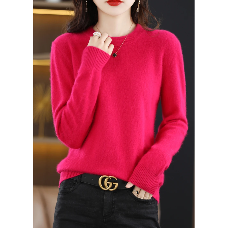 Drune | Kaschmir Pullover Damen Luxuriöser Rundhalsausschnitt, Weich & Modisch