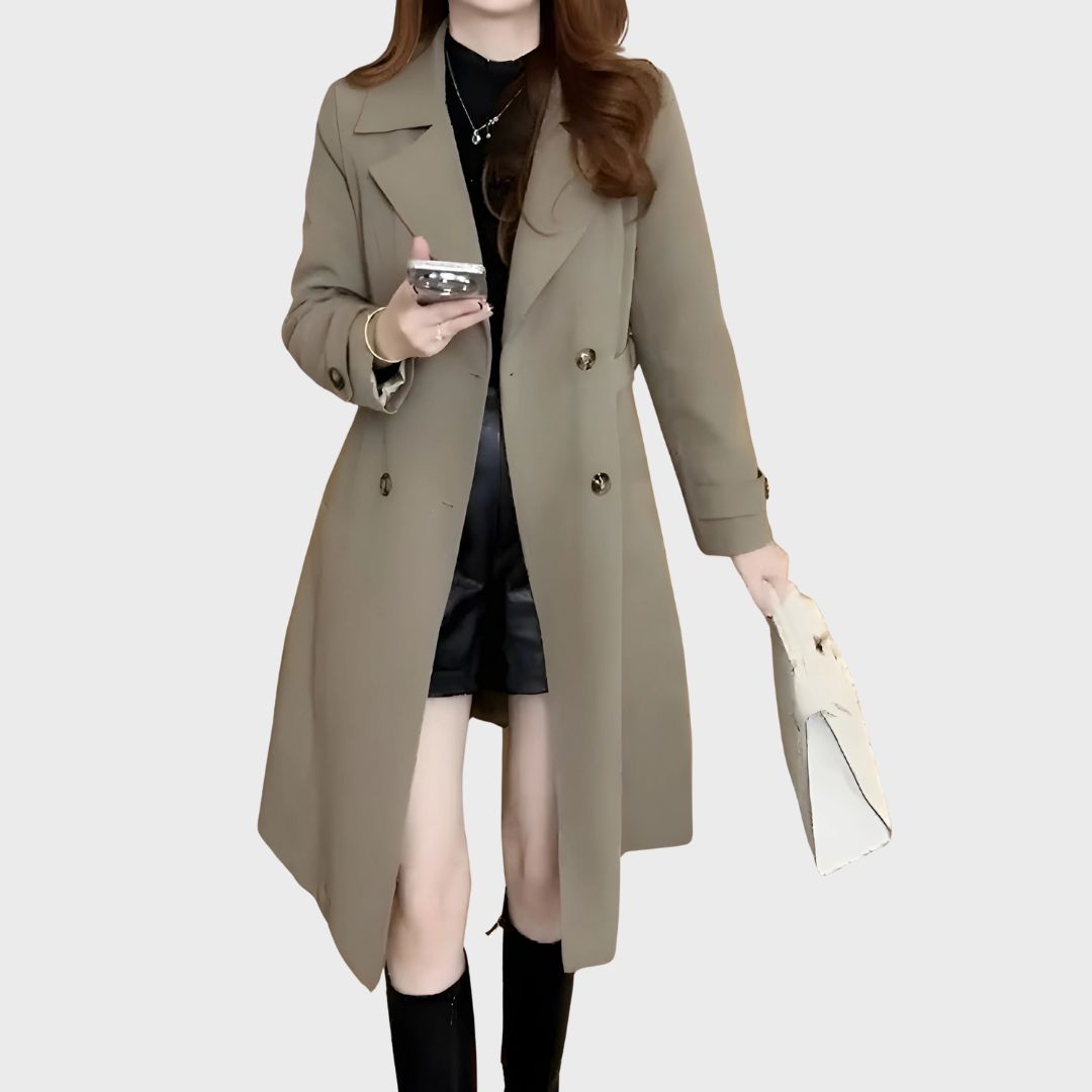 Drune | Doppelreihiger Trenchcoat für Frauen