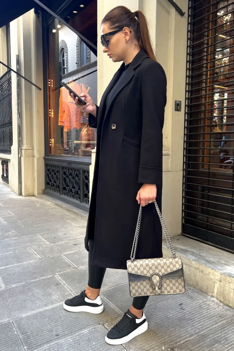 Drune | Klassischer Langer Trenchcoat mit