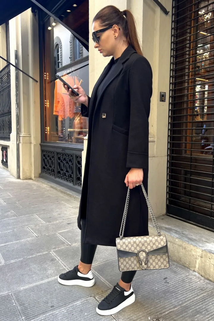 Drune | Klassischer Langer Trenchcoat mit