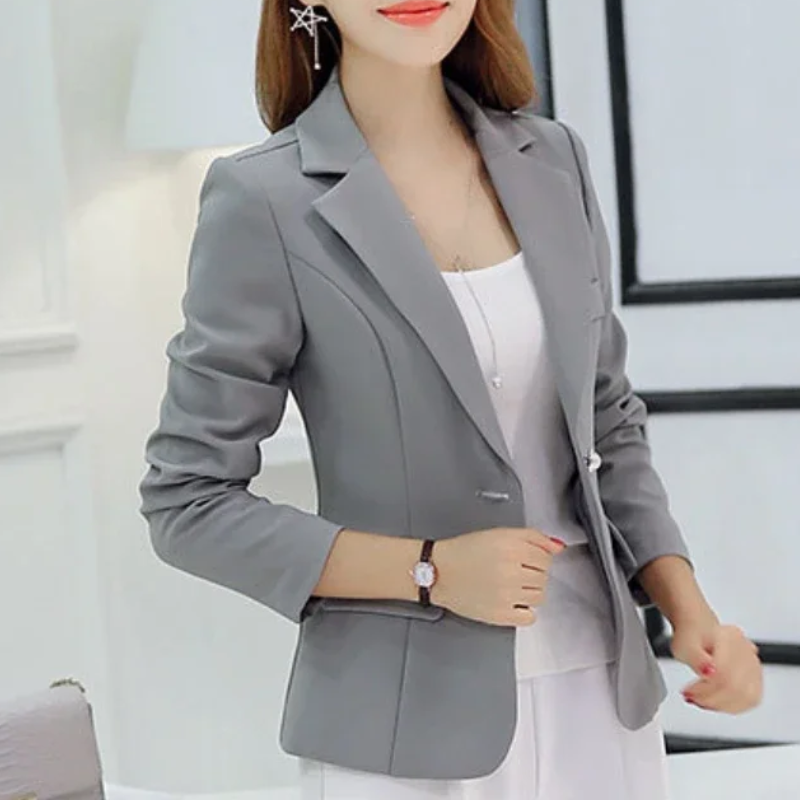 Drune | Blazer Taillierte Passform Strukturiertes Silhouette Ein Knopf Formal