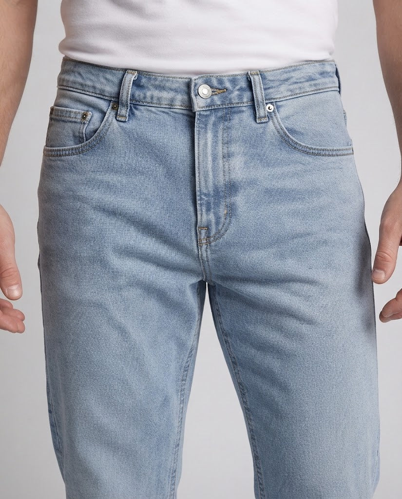 Herren Weite Straight‑Leg Jeans im Baggy‑Look aus robustem Denim Drune