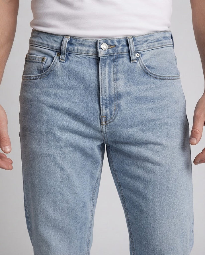 Herren Weite Straight‑Leg Jeans im Baggy‑Look aus robustem Denim Drune