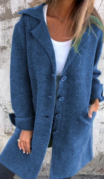 Drune | Langer Eleganter Casual-Mantel mit Praktischen Taschen