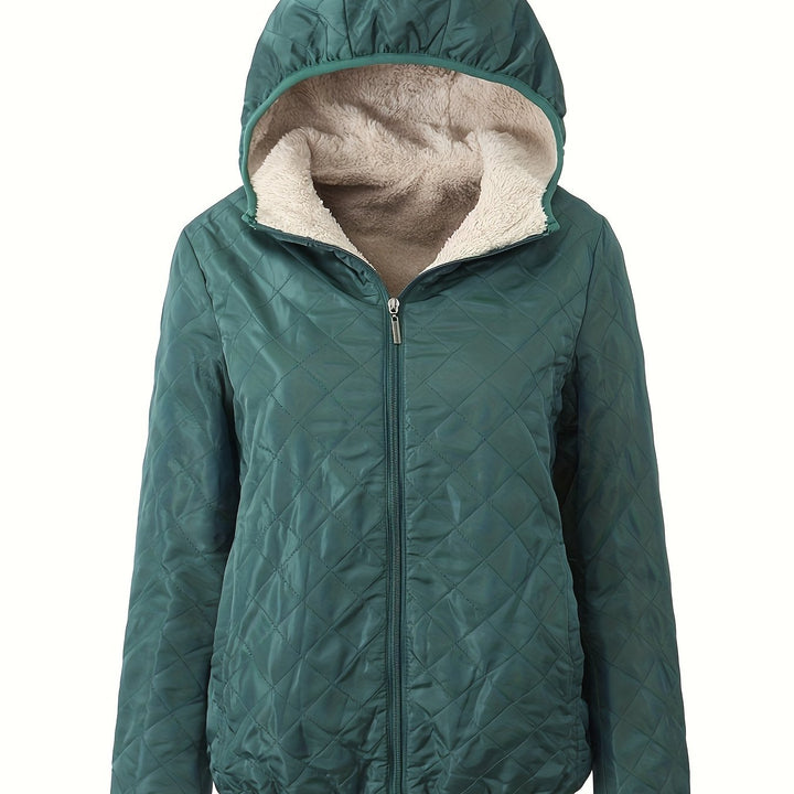 Drune | Steppjacke mit Reißverschluss und Kapuze