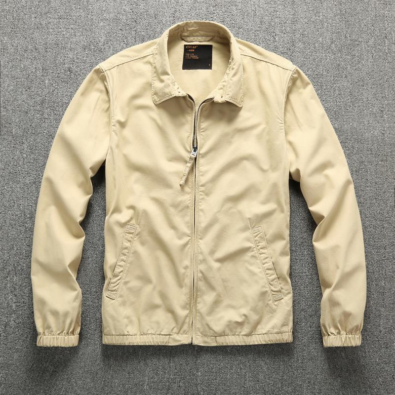 Herren Urbaner Zip-Sommerblouson aus technischem Twill mit verdecktem Reißverschluss Drune