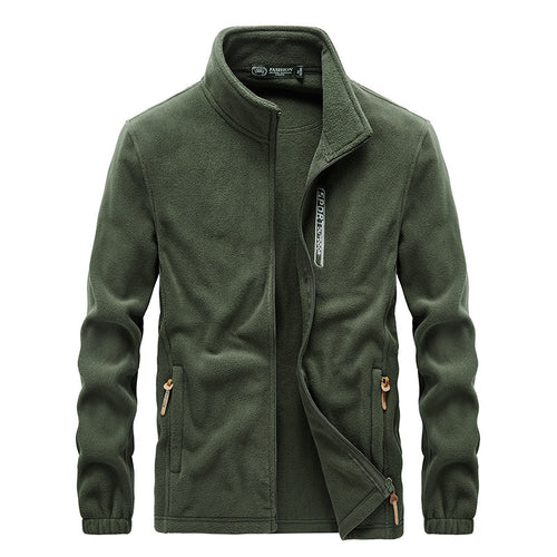 Herren thermoregulierende Fleece‑Blousonjacke mit Sherpa‑Innenfutter und Stehkragen Drune