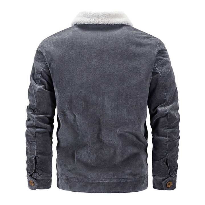 Herren Komfortable Cordjacke mit Teddyfutter Drune