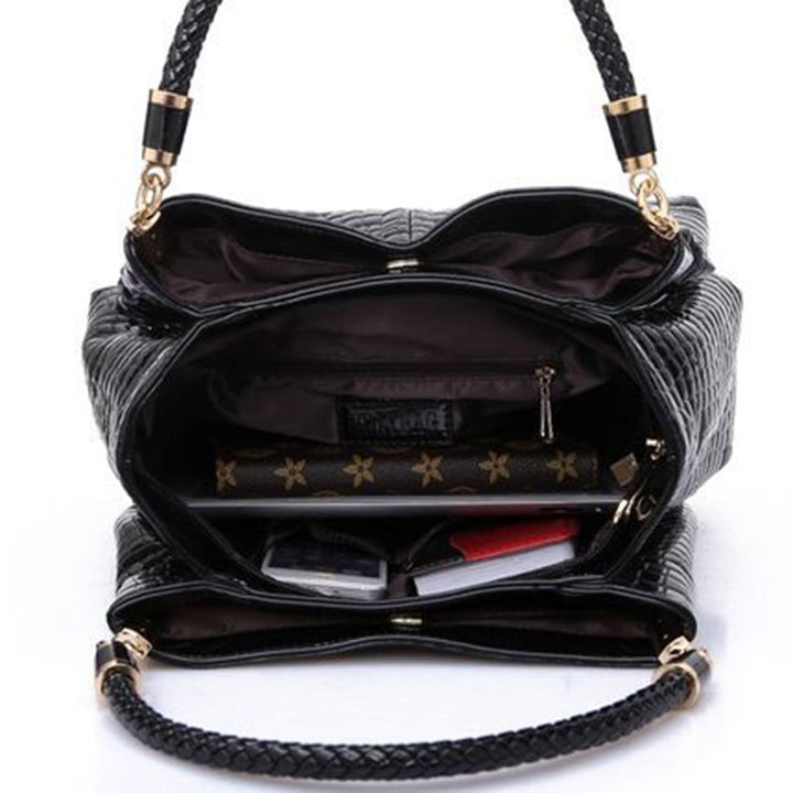 Drune | Schultertasche Mit Krokodil Muster