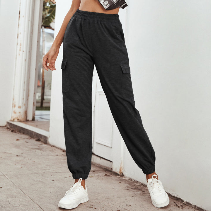 Damen Cargo-Hose im lässigen Stil mit elastischem Bund und praktischen Seitentaschen Drune