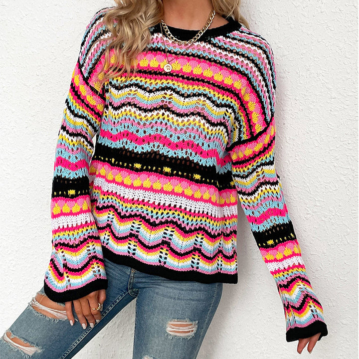 Drune | Gestreifter Strickpullover Mit Feinem Design