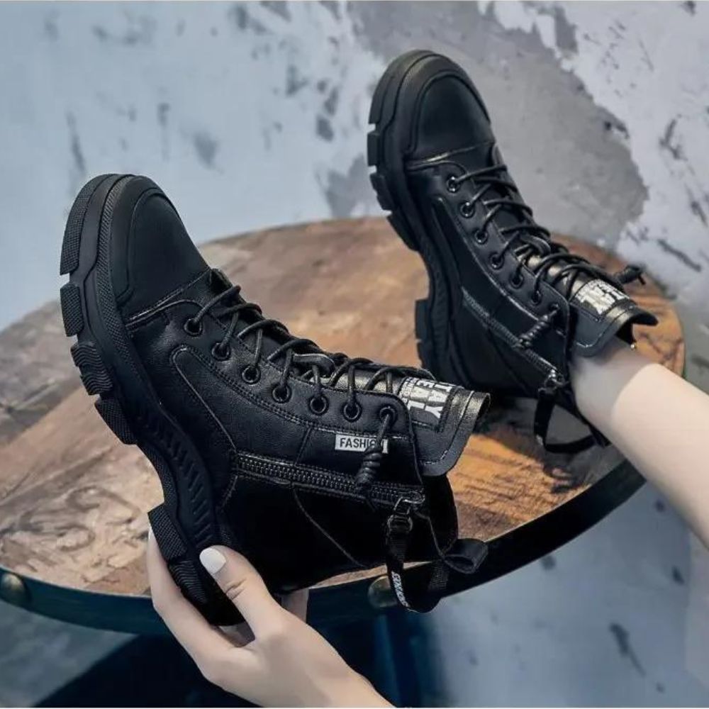 Drune - Elegante High-Top-Sneakerstiefel mit Reißverschluss