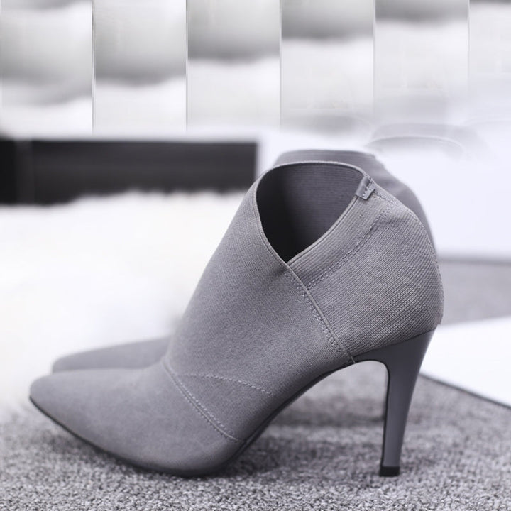 Drune | Damenschuhe für Jugendliche Höhe 8,5 cm Absatz Material Stiefel