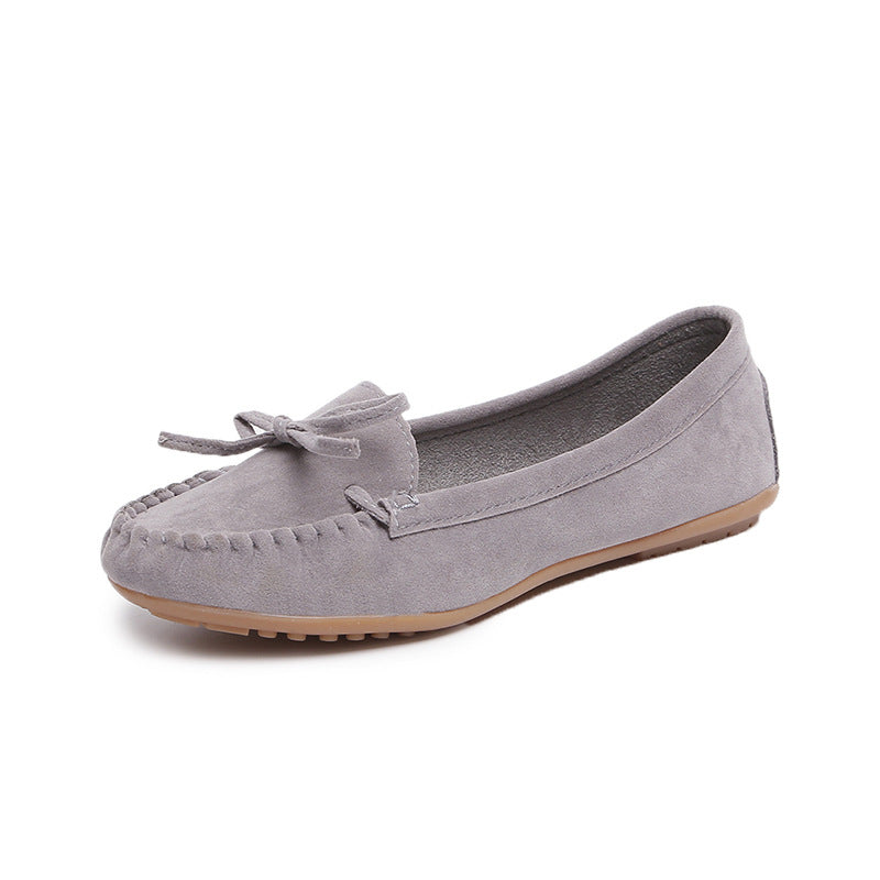 Damen Mokassins mit elegantem Schleifen-Design und hochwertiger Wildleder-Oberfläche Drune