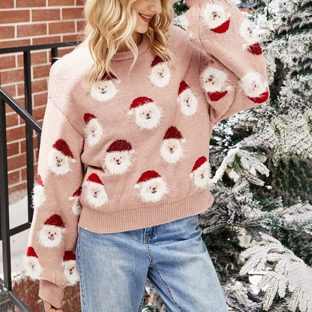 Drune | Weihnachtlicher Strickpullover mit Rentiermotiv