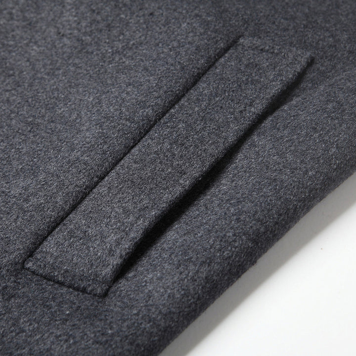 Herren Einreihiger Wollmix-Übermantel mit gesteppter Thermo-Innenjacke Drune