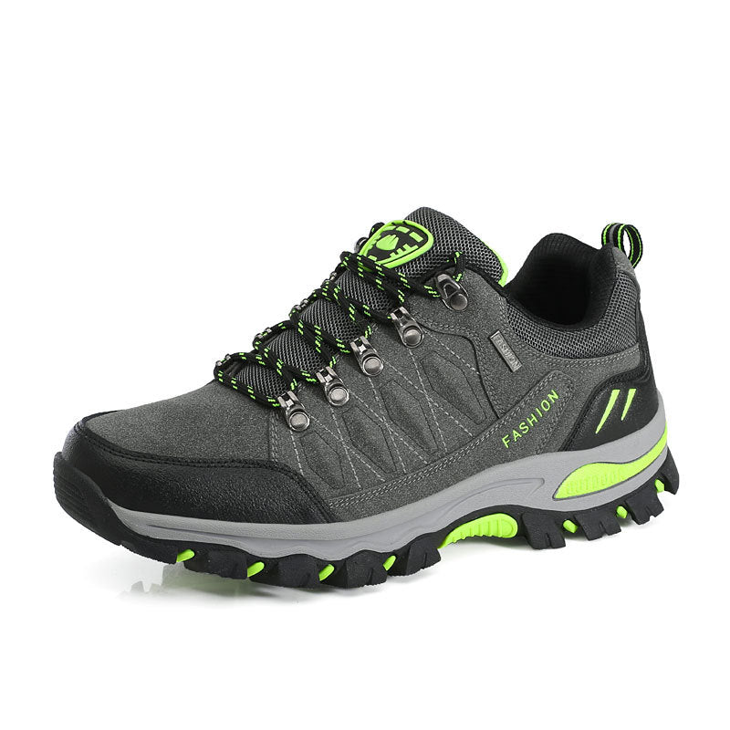Damen nan atmungsaktiver Low-Cut-Trekkingschuh mit Metallösen, verstärkter Zehenkappe und griffiger Multiterrain-Sohle Drune
