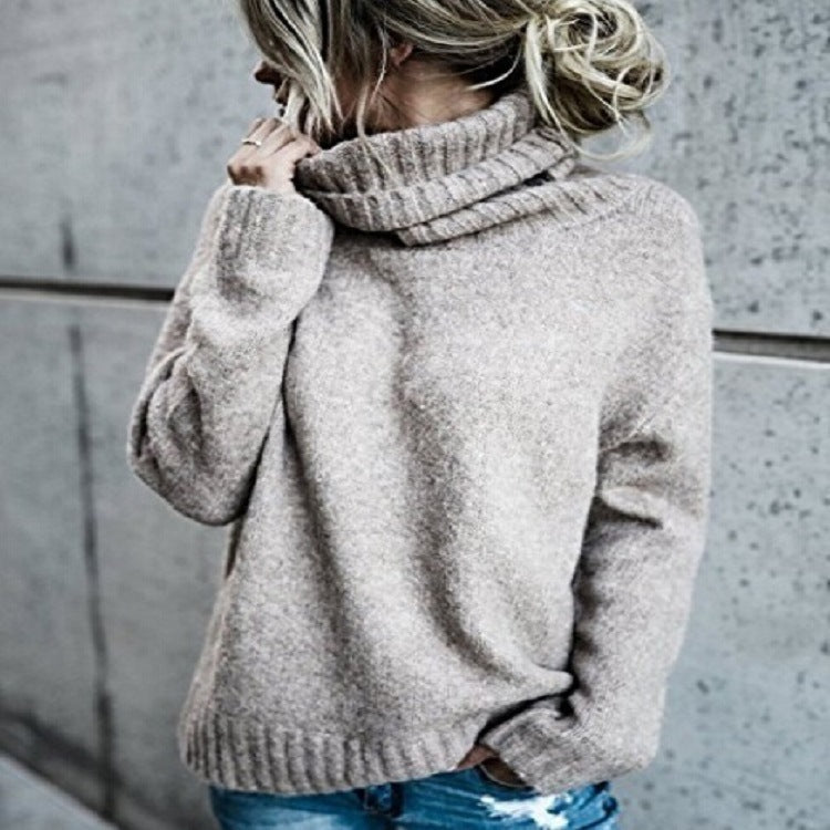 Damen Oversize-Kuschel-Rollkragenpullover aus Feinstrick Drune