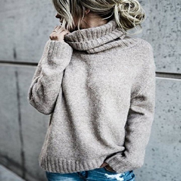 Damen Oversize-Kuschel-Rollkragenpullover aus Feinstrick Drune