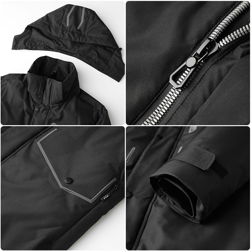 Herren Wasserdichter und isolierter Parka mit Kapuze Drune