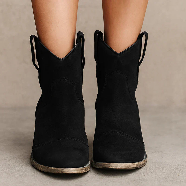 Vintage WesternStiefeletten Damen Drune