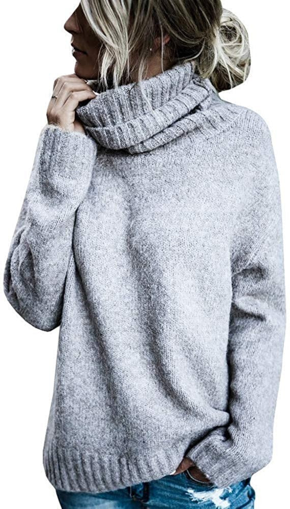 Damen Oversize-Kuschel-Rollkragenpullover aus Feinstrick Drune