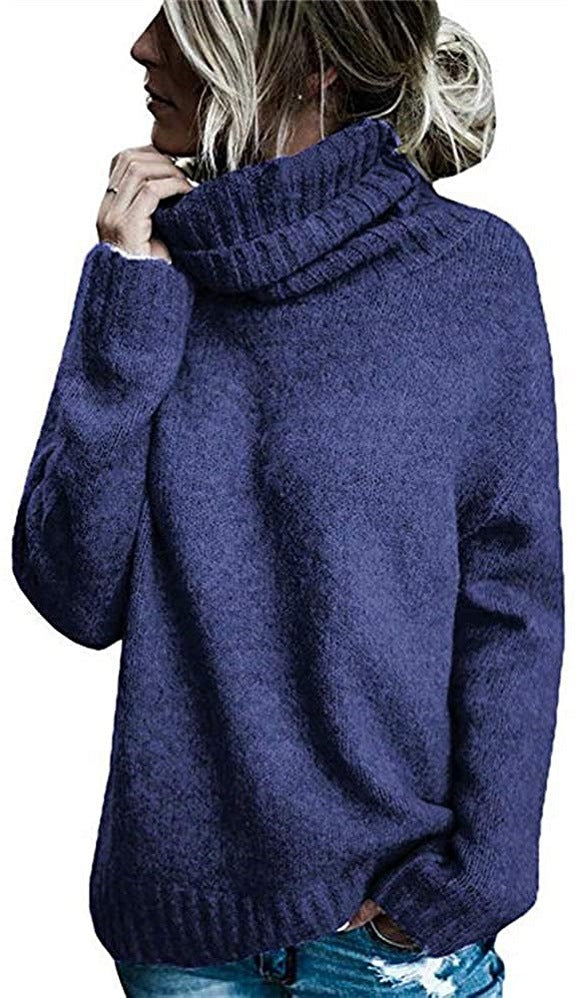 Damen Oversize-Kuschel-Rollkragenpullover aus Feinstrick Drune