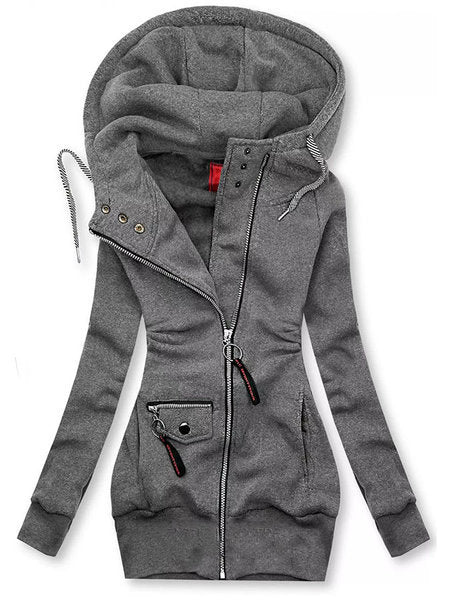 Drune | Lässiger Slim Fit Sweatshirt mit Kapuzenpullover