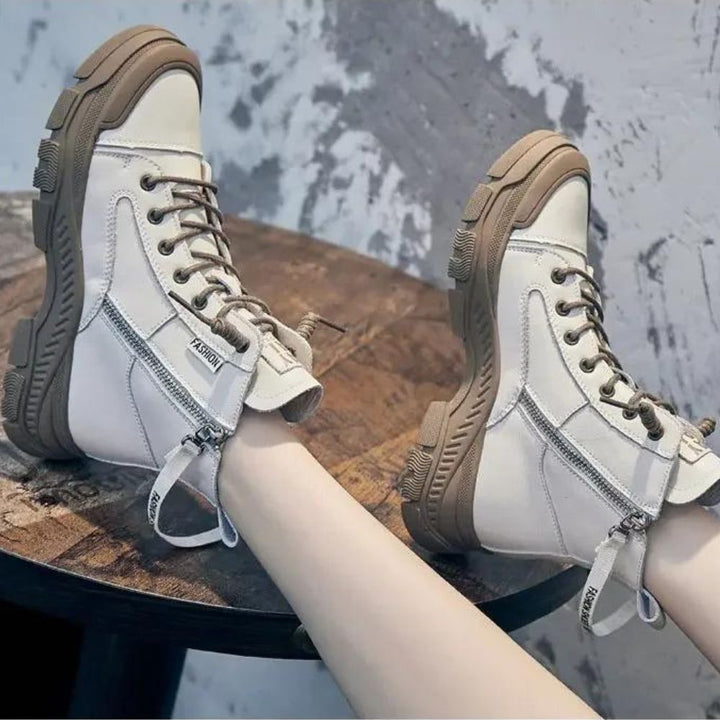 Drune - Elegante High-Top-Sneakerstiefel mit Reißverschluss