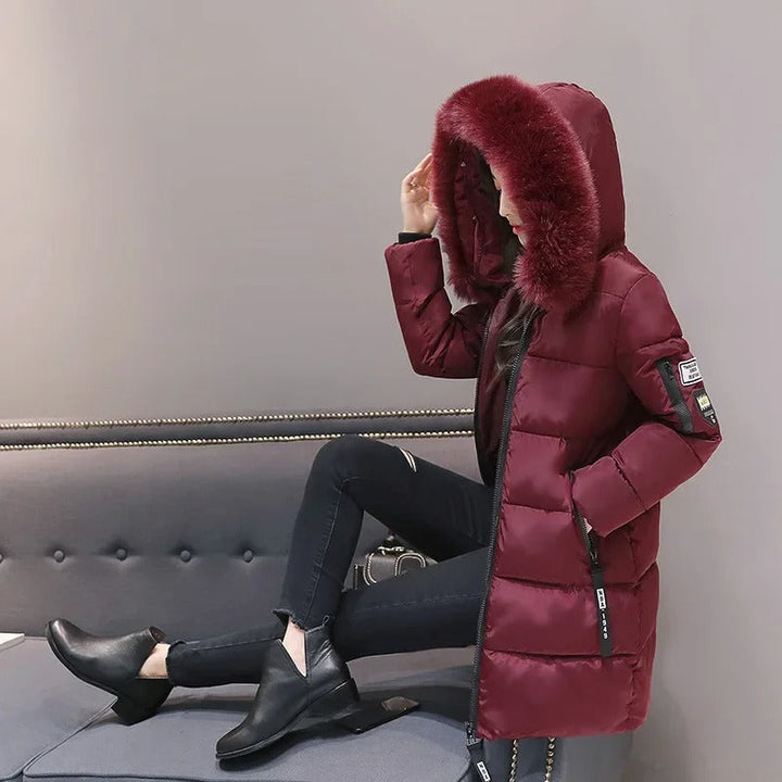 Drune | Luxuriöser, Superwarmer Puffermantel Mit Pelzbesatz
