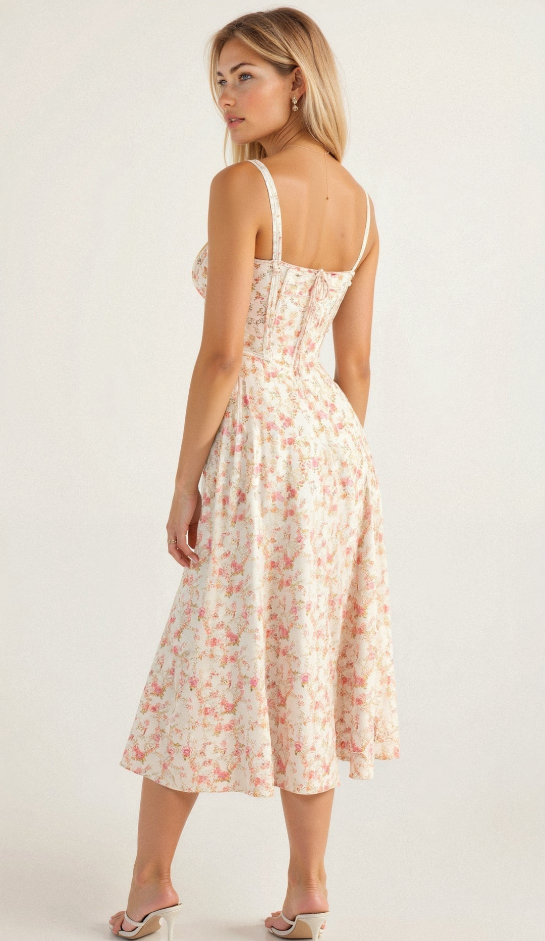 Drune | Blumen Kleid für Frauen Midi