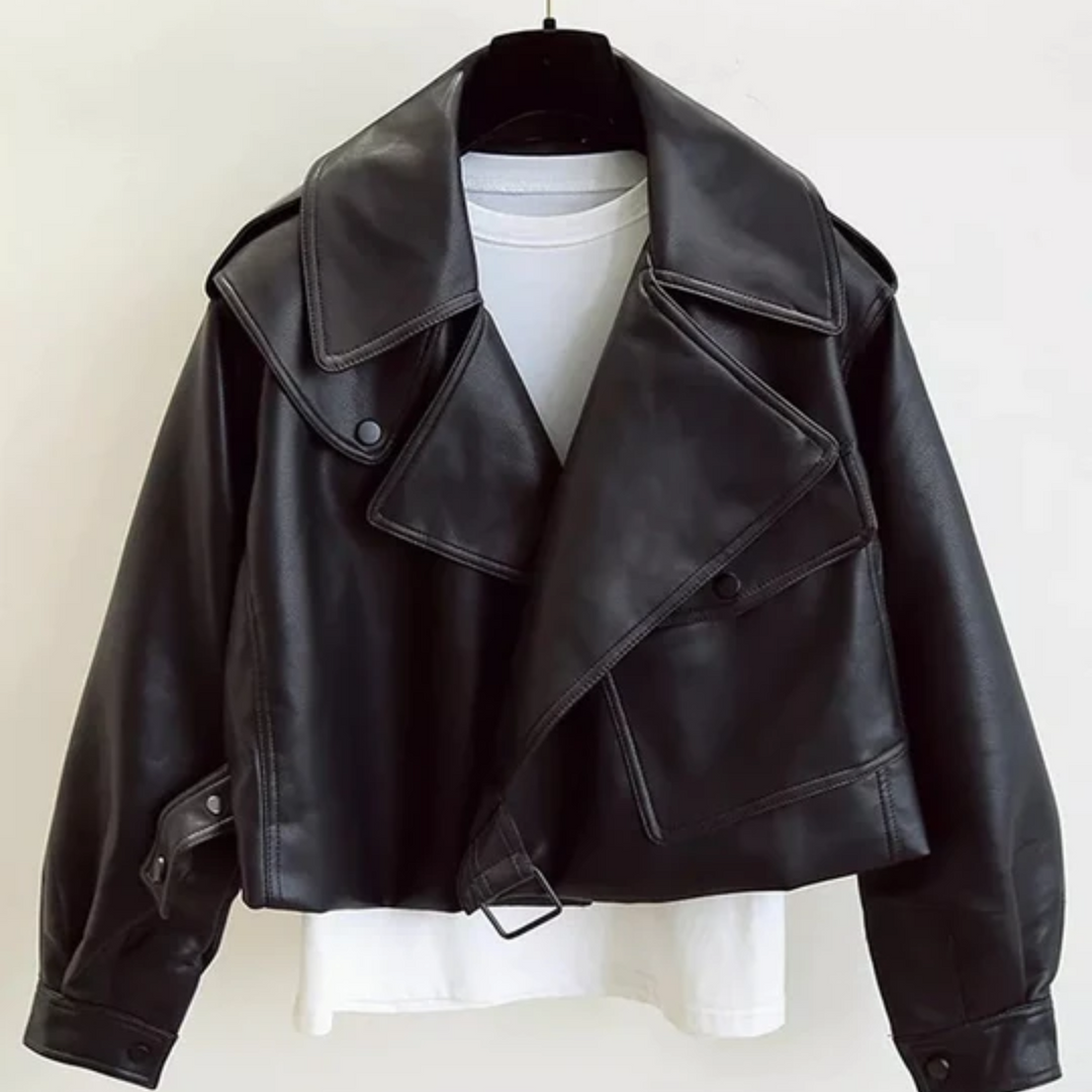 Drune | Kurze Damenjacke Eine Lässige Lederjacke Für Damen