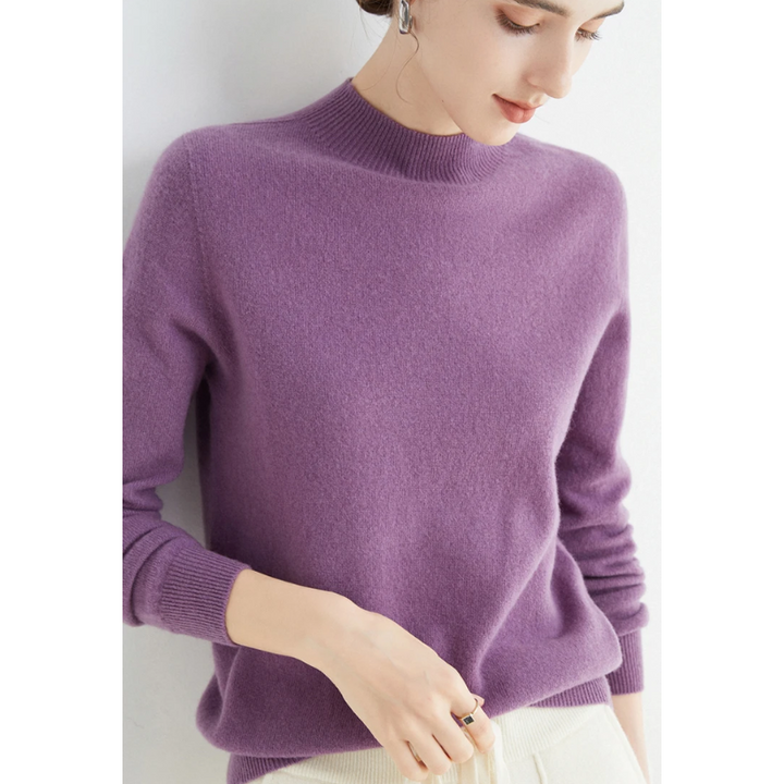Drune | Cashmere Pullover Damen Rundhals Weicher und Leichter Strickpullover