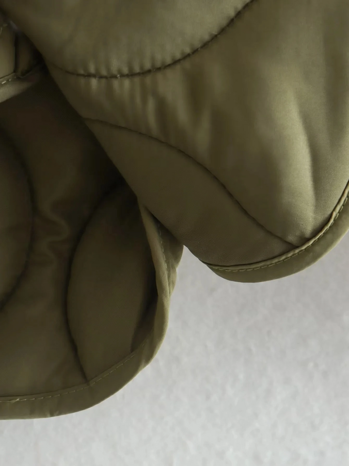 Drune | Gepolsterte Jacke Damen, Leichtes Übergröße Modell Mit Taschen, Knopfverschluss