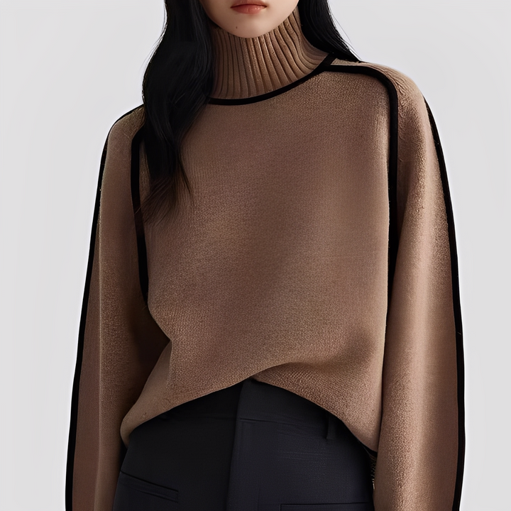 Drune | Eleganter, entspannter Damen-Rollkragenpullover
