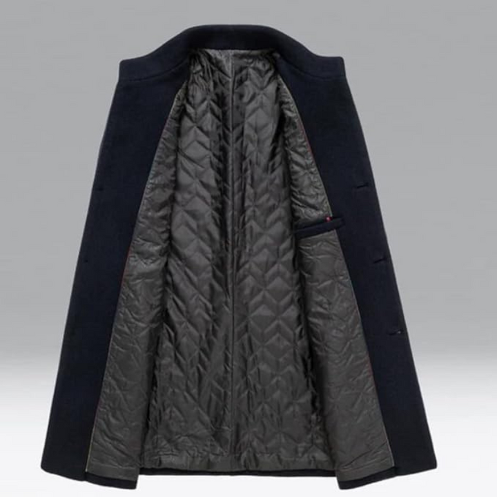 Drune | Herren Einreihiger Trenchcoat - Lang