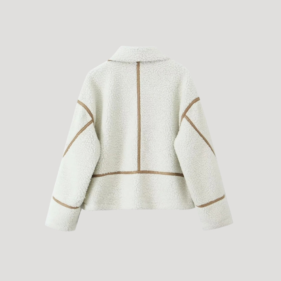 Drune | Damen Fleece Jacke Cozy Teddy Borg Stil