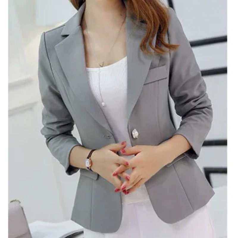 Drune | Blazer Taillierte Passform Strukturiertes Silhouette Ein Knopf Formal