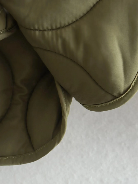 Drune | Elegante Langarm-Steppjacke mit Ein-Knopf-Verschluss Ideal für Herbst/Winter