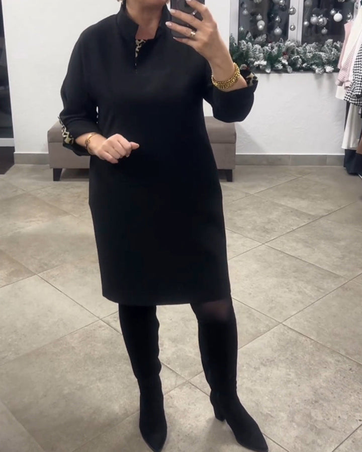 Drune | Kleid mit Stehkragen