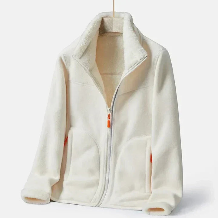 Drune | Warme Fleecejacke mit Doppelter Knopfleiste für Damen