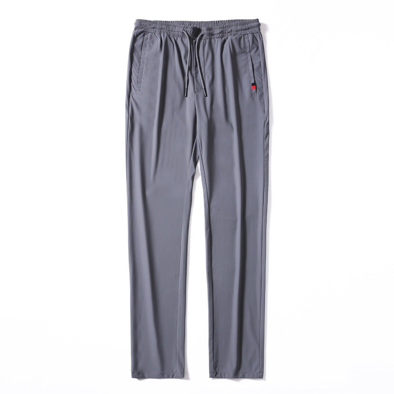 Herren Leichte Jersey-Freizeithose mit elastischem Bund, Tunnelzug und Seitentaschen Drune