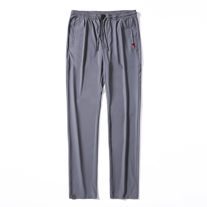 Herren Leichte Jersey-Freizeithose mit elastischem Bund, Tunnelzug und Seitentaschen Drune
