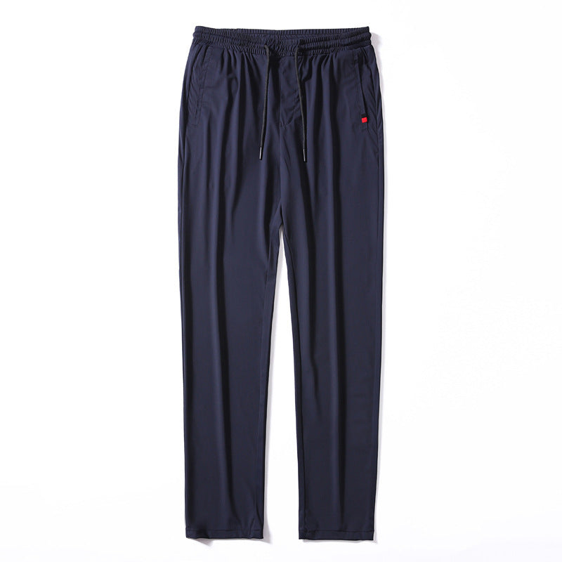 Herren Leichte Jersey-Freizeithose mit elastischem Bund, Tunnelzug und Seitentaschen Drune