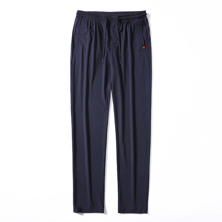 Herren Leichte Jersey-Freizeithose mit elastischem Bund, Tunnelzug und Seitentaschen Drune