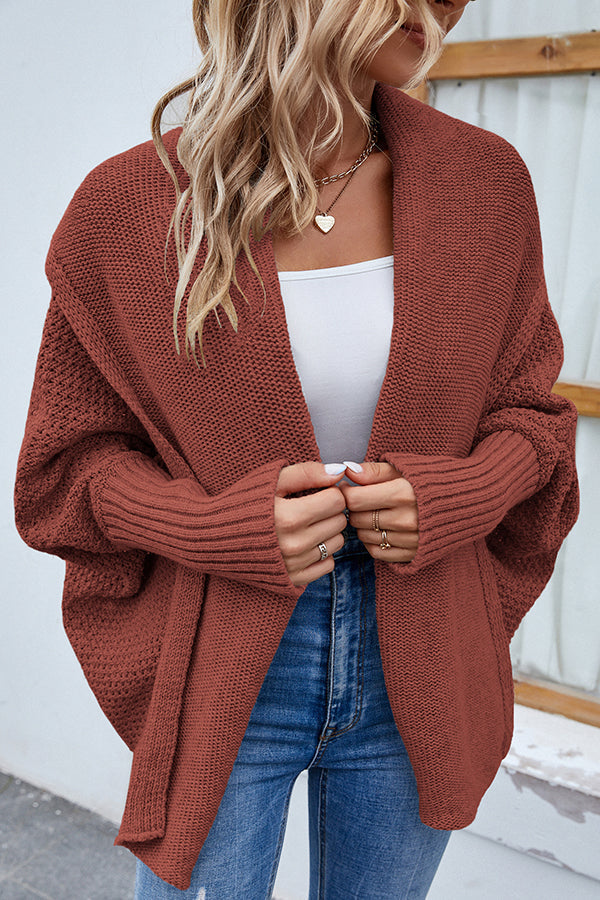 Drune | Elegante Strickjacke mit Dolmanärmeln für Frauen